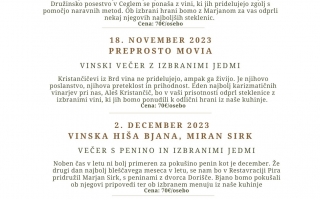 Event Calendar at Pira Restaurant: